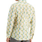 Bar III Men's Slim Fit Watercolor Floral Dress Shirt Yellow Size Large