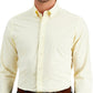 Club Room Men's Slim Fit 4 Way Stretch Solid Dress Shirt Yellow Size X Large