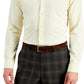 Club Room Men's Slim Fit 4 Way Stretch Solid Dress Shirt Yellow Size X Large