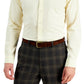 Club Room Men's Slim Fit 4 Way Stretch Solid Dress Shirt Yellow Size XX-Large