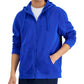 ID Ideology Men's Regular Fit Solid Full Zip Hoodie Blue Size Medium