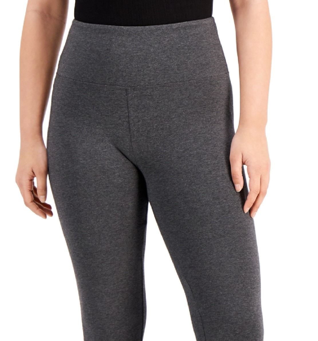 Style & Co Women's High Rise Basic Leggings Gray Size X-Large