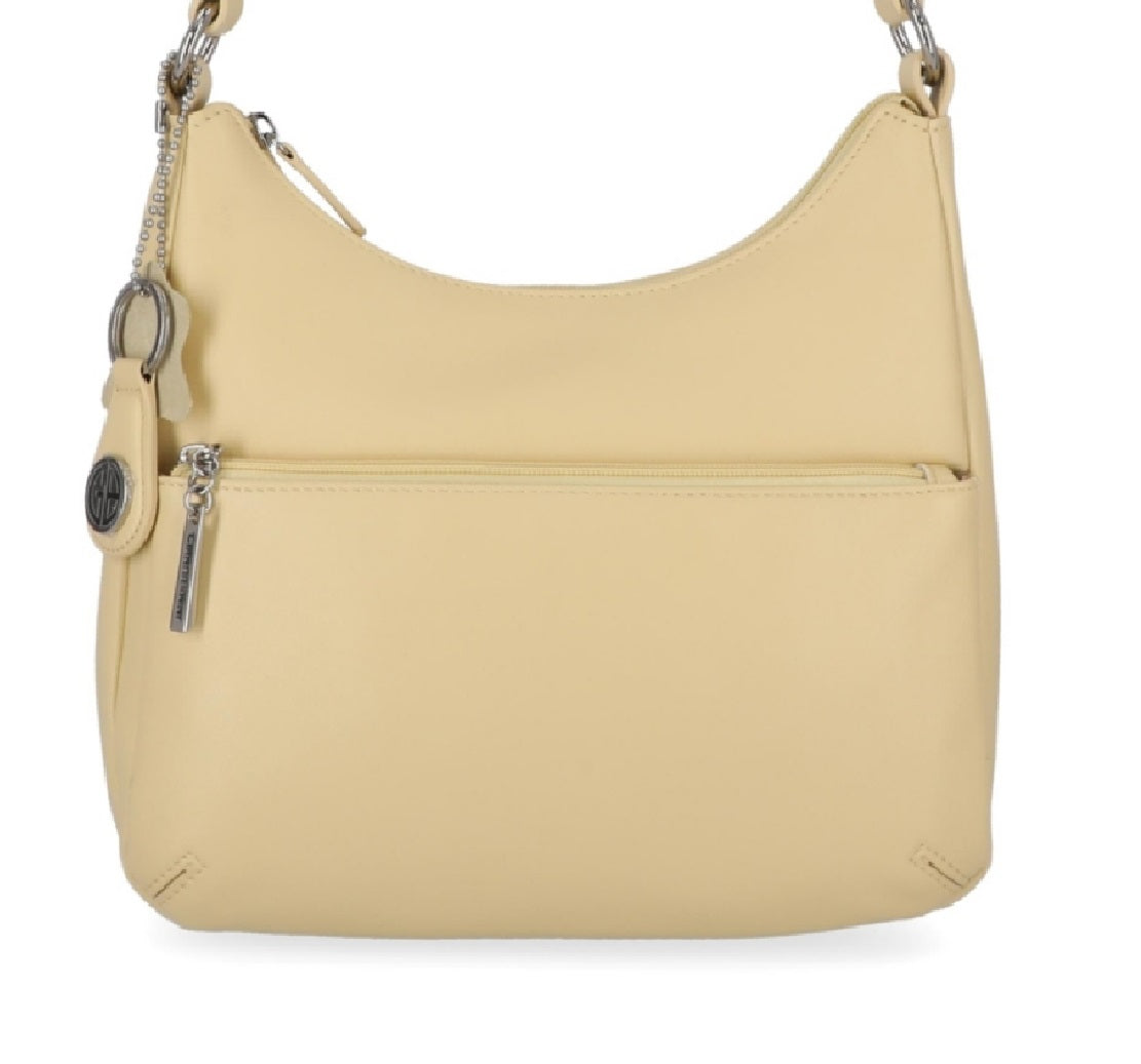 Giani Bernini Women's Nappa Leather Hobo Bag Yellow Size Regular