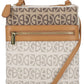 Giani Bernini Women's Two Tone Dasher Signature Crossbody Bag Brown Size Regular