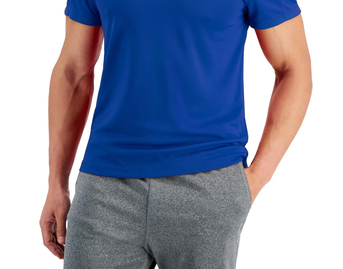 ID Ideology Men's Birdseye Training T-Shirt Blue Size 4X
