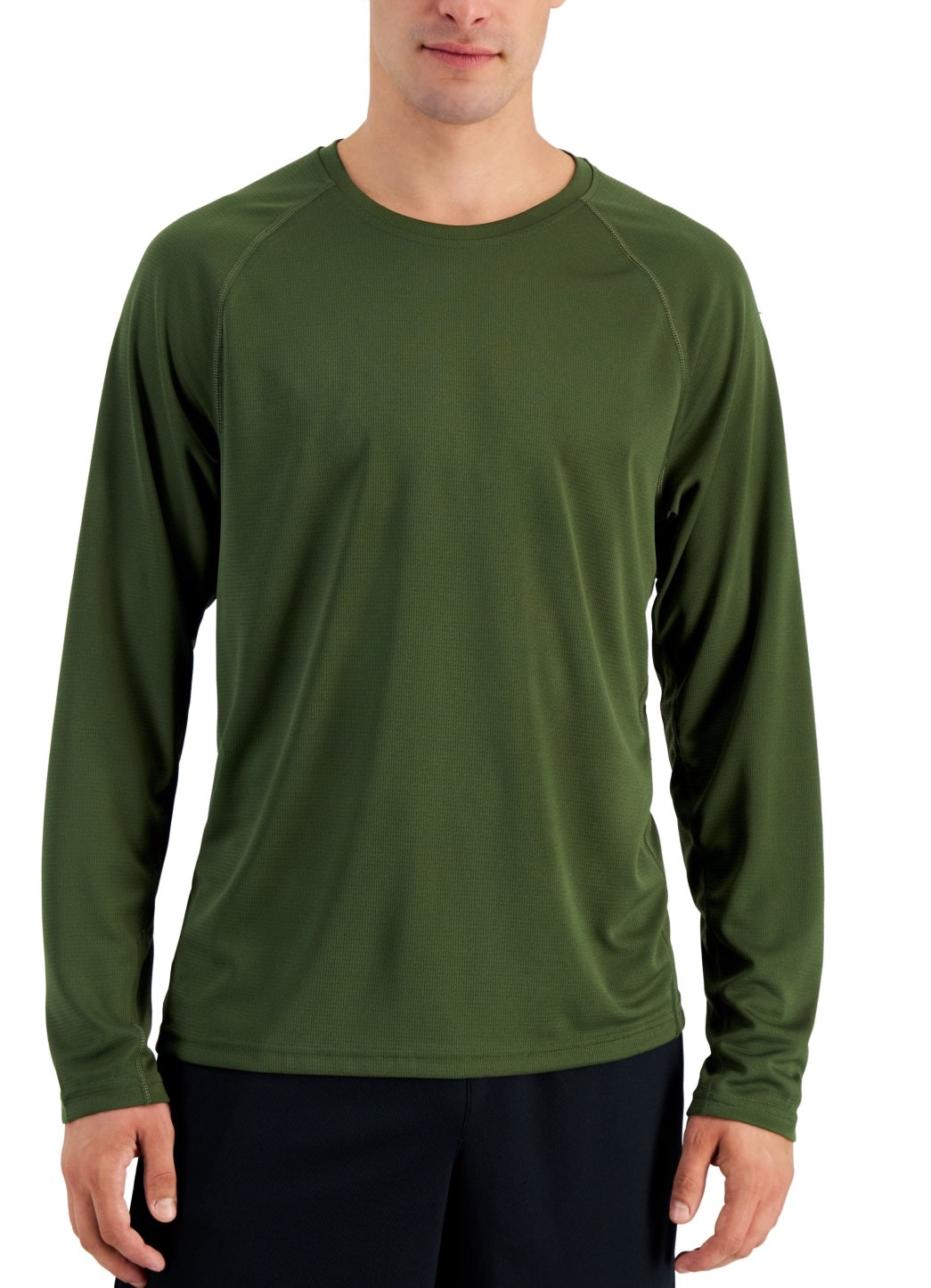 ID Ideology Men's Rapidry Moisture Wicking Mesh Raglan Sleeve T-Shirt Green Size 3XL