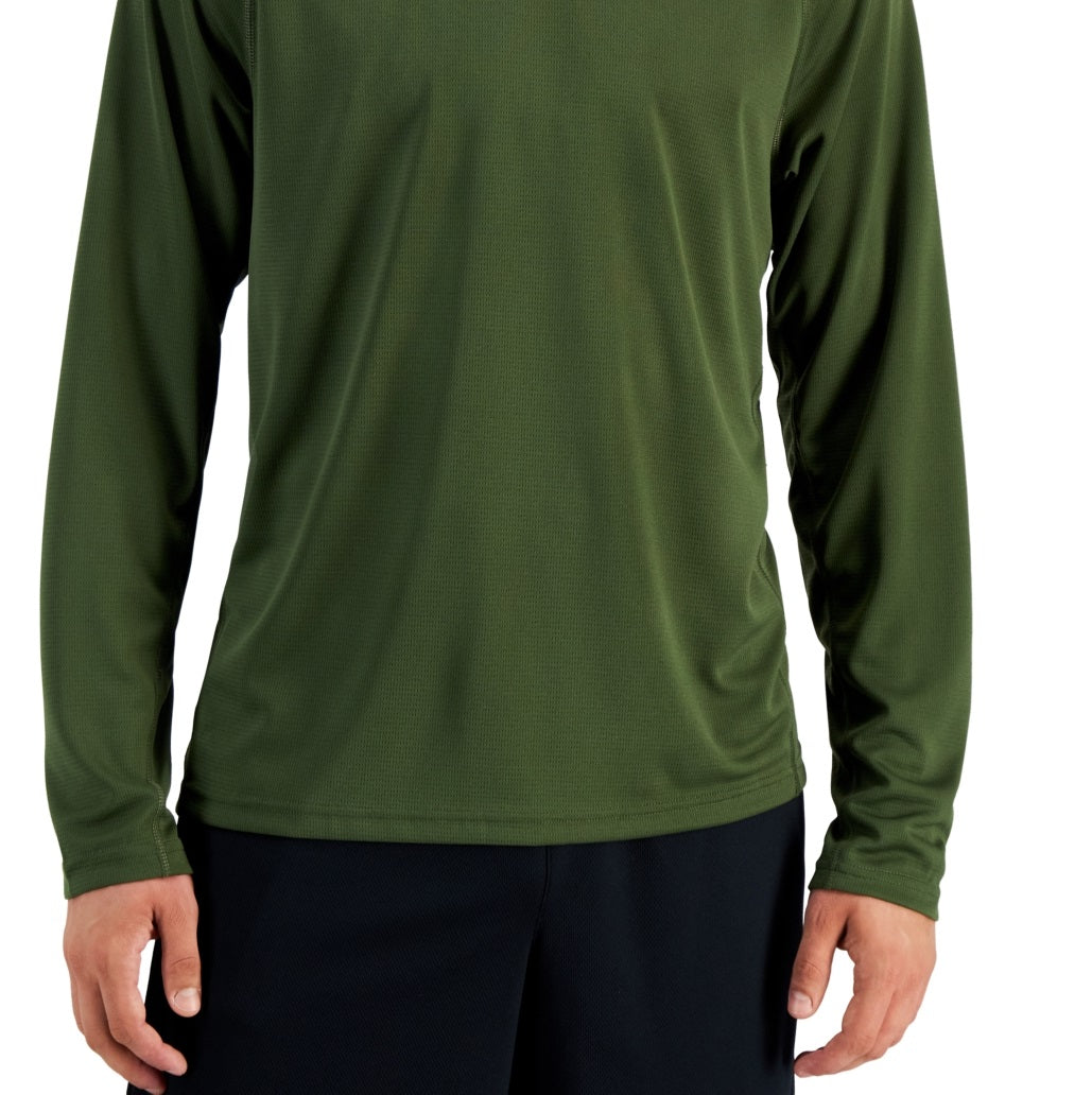 ID Ideology Men's Rapidry Moisture Wicking Mesh Raglan Sleeve T-Shirt Green Size 3XL