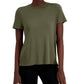 Alfani Women's Crewneck T-Shirt Green Size Small