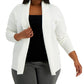 Alfani Women's Open Front Cardigan White Size 0X