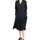 Alfani Women's V Neck Dress Black Size X-Small