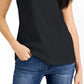 Karen Scott Women's Cotton Boat Neck Tank Top Black Size X-Large