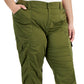 Style & Co Women's Bungee Hem Capri Pants Green Size Petite Small