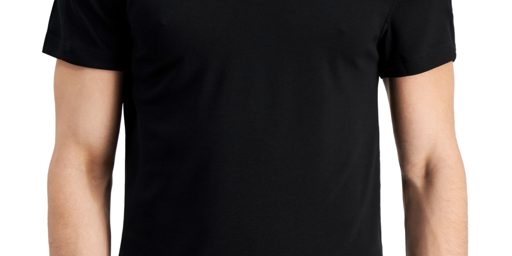 ID Ideology Men's Birdseye Mesh V Neck T-Shirt Black Size XXL