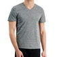 ID Ideology Men's Birdseye Mesh V Neck T-Shirt Gray Size Small