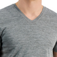 ID Ideology Men's Birdseye Mesh V Neck T-Shirt Gray Size Small
