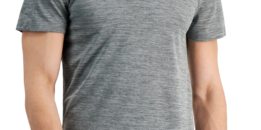 ID Ideology Men's Birdseye Mesh V Neck T-Shirt Gray Size XX-Large