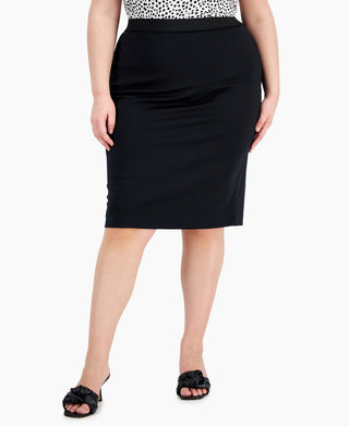 Alfani Women's Midi Skirt Black Size 2X