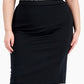 Alfani Women's Midi Skirt Black Size 2X