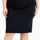 Alfani Women's Midi Skirt Black Size 2X