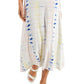 Style & Co Women's Tie Dye Maxi Dress White Size Petite Medium