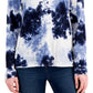 Style & Co Women's Cotton Tie Dyed Top Blue Size Petite Medium