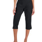 Karen Scott Women's Comfort Waist Capri Pants Black Size 8 Petite