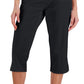 Karen Scott Women's Comfort Waist Capri Pants Black Size 14 Petite