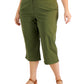 Karen Scott Women's Comfort Waist Capri Pants Green Size 18W