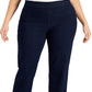 Karen Scott Women's Pull On Denim Pants Blue Size 1X