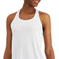ID Ideology Women's Active Racerback Tank Top White Size Large