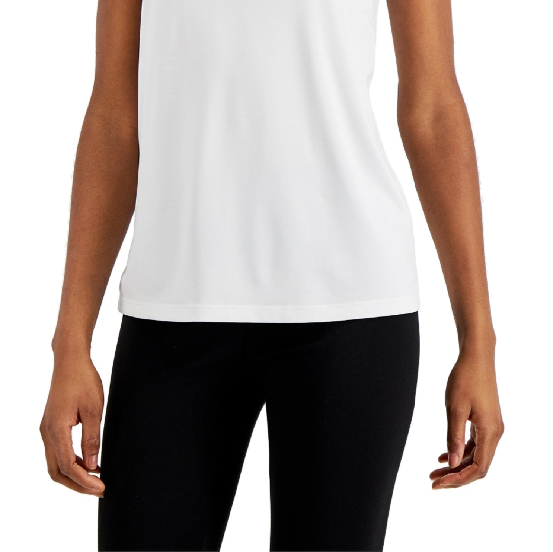 ID Ideology Women's Active Racerback Tank Top White Size Large