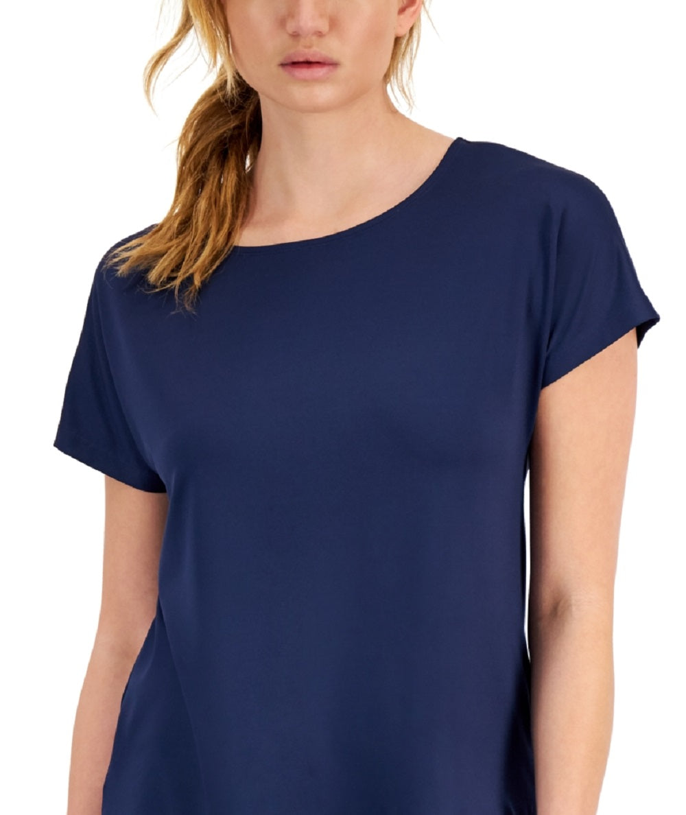 ID Ideology Women's Lightweight Techy T-Shirt Blue Size Medium