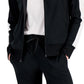 ID Ideology Women's Zip Striped Sleeve Track Jacket Black Size Small