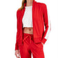 ID Ideology Women's Zip Striped Sleeve Track Jacket Red Size X-Small