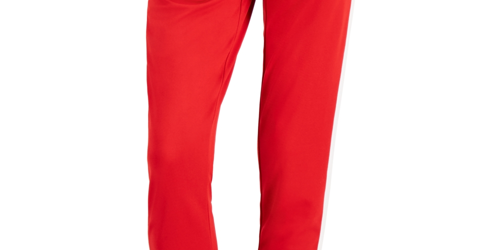 ID Ideology Women's Tricot Colorblocked Joggers Red Size Small