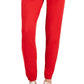 ID Ideology Women's Tricot Colorblocked Joggers Red Size X-Large