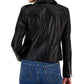 INC International Concepts Women's Faux Leather Jacket Black Size Medium