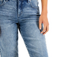 Style & Co Women's Denim Raw Edge Bermuda Shorts Blue Size 6