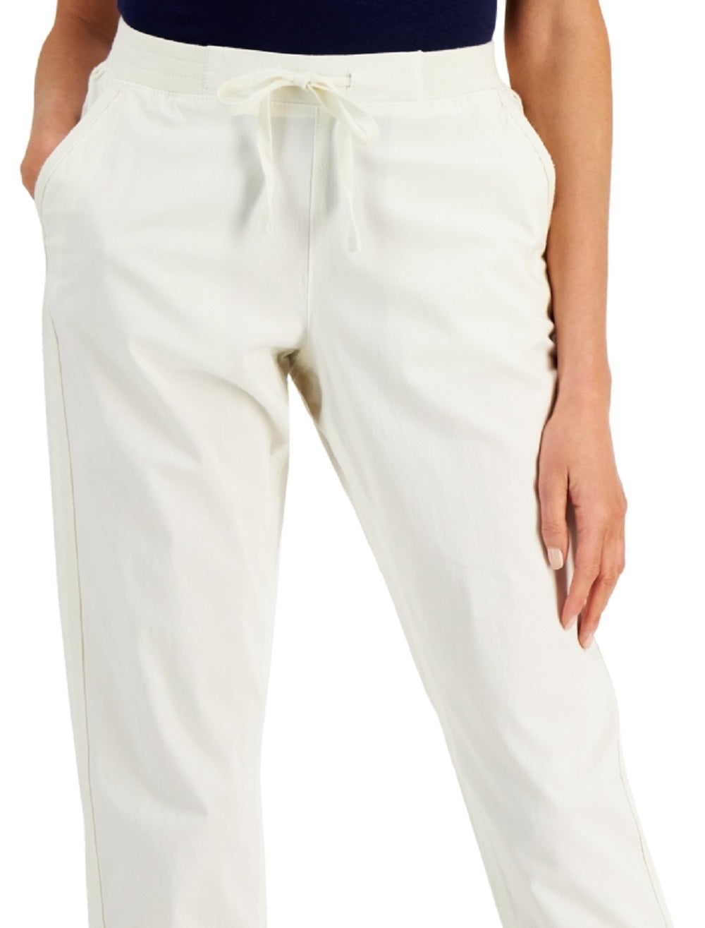 Style & Co Women's Pull On Cuffed Pants Beige Size Large