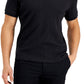 Alfani Men's Stretch Textured Stripe Jacquard Polo Shirt Black Size X-Large