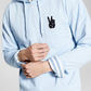 And Now This Men's Patch Hoodie Light Blue Size L