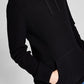 And Now This Men's Ribbed Knit Pullover Hooded Sweater Black