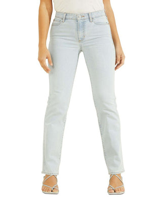GUESS Women's 1981 High Rise Straight Leg Jeans Blue Size 30