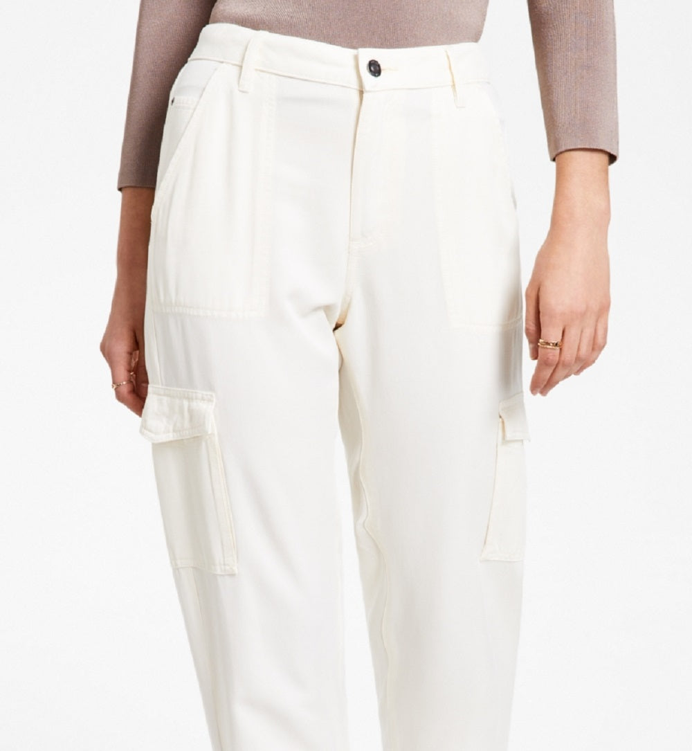 GUESS Women's Bowie Cargo Chino Pants White Size 31