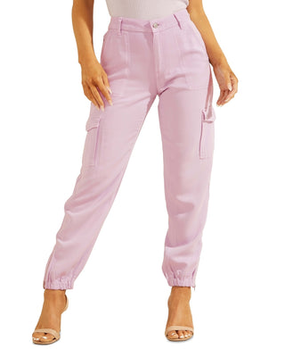 GUESS Women's Bowie Cargo Chino Pants Purple Size 27
