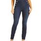 GUESS Women's Gwenny Sailor Button Skinny Jeans Blue Size 28X28