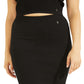 GUESS Women's Margot Ribbed Sweater Skirt Black Size X-Small