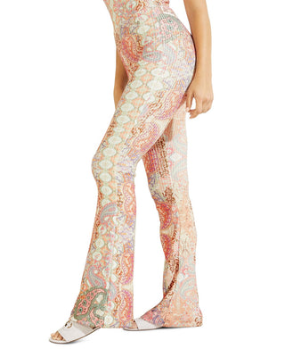 GUESS Women's Edith Pants Pink Size Medium