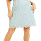 GUESS Women's Christel Lace Bodycon Dress Blue Size Large