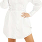 GUESS Women's Celie Dress White Size Large